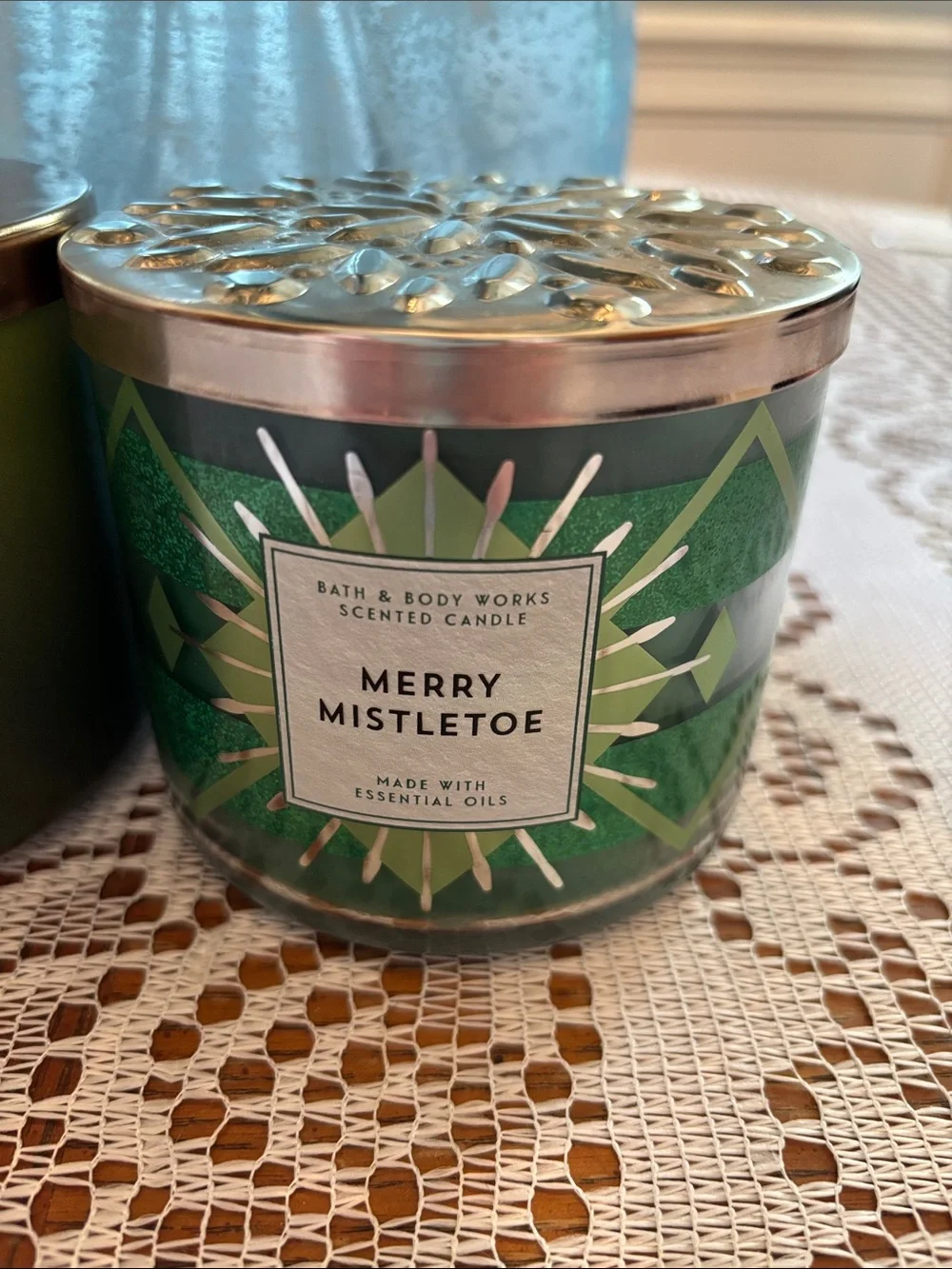 Bath & Body Works Princess Tiana and Merry Mistletoe 3-wick Candles